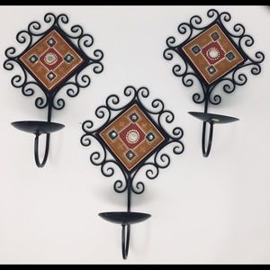 Exclusive Trio Ceramic Design Candle Holders